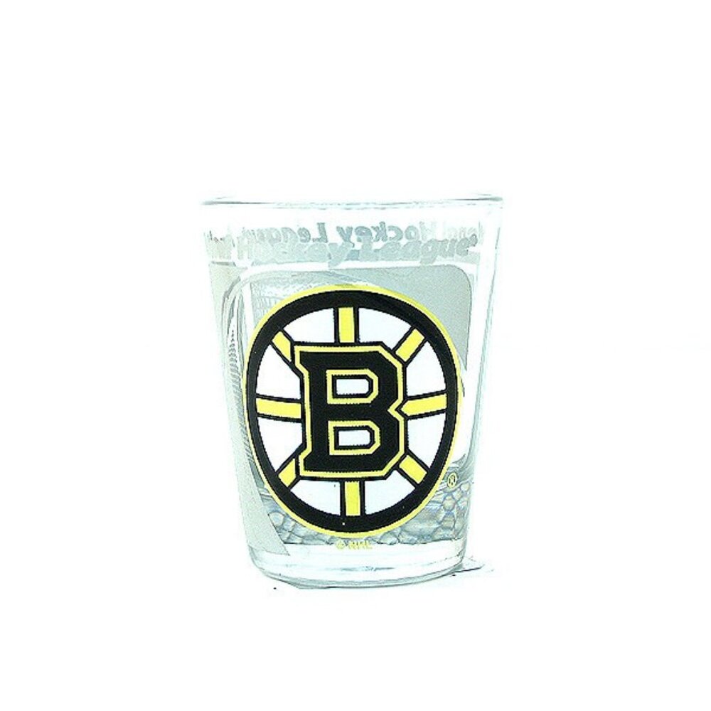 Boston Bruins Shot Glass Wrap With Team Logo Collectors For (1) Shot Glass